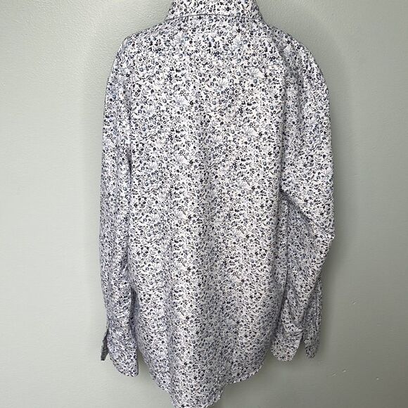 Rosso Milano Modern Fit Button down shirt. Size 2XL. Made in Italy. - Picture 3 of 5